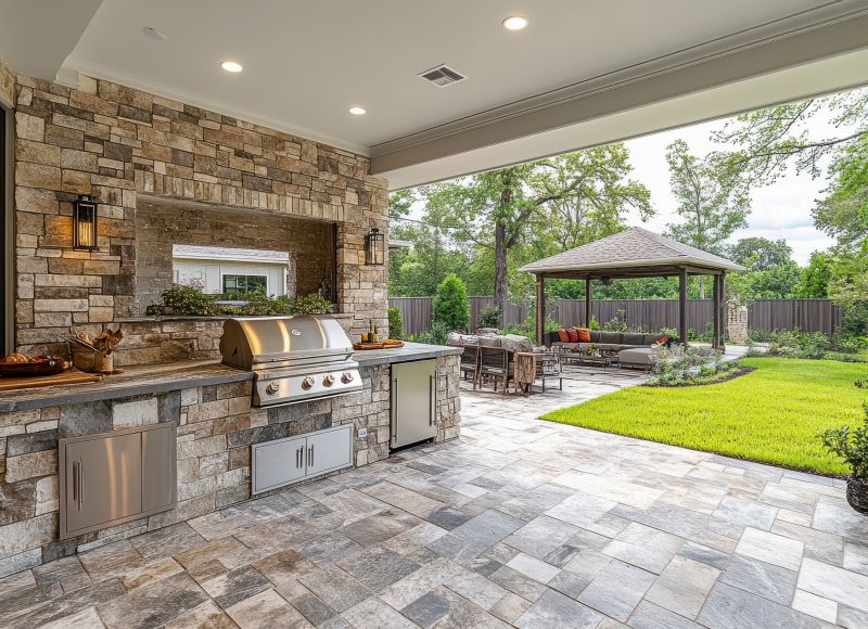 Outdoor Kitchen with Granite